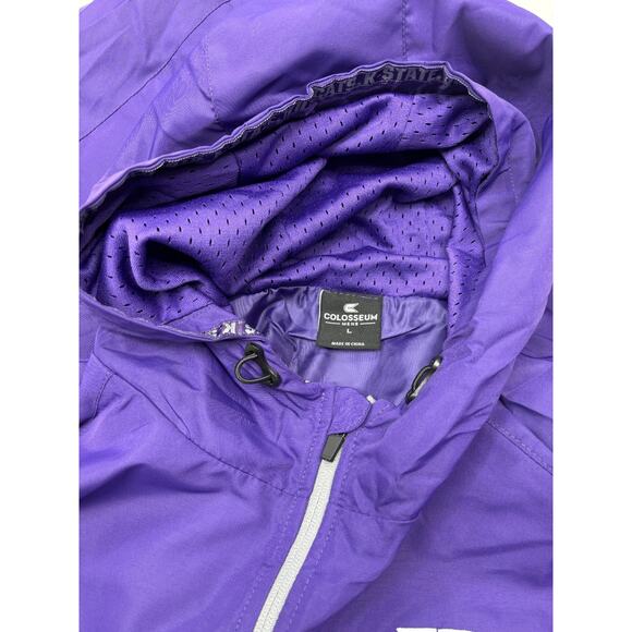 Colosseum Kansas State Wildcats Purple Reloaded Anorak Half-Zip Jacket Large - Picture 5 of 6